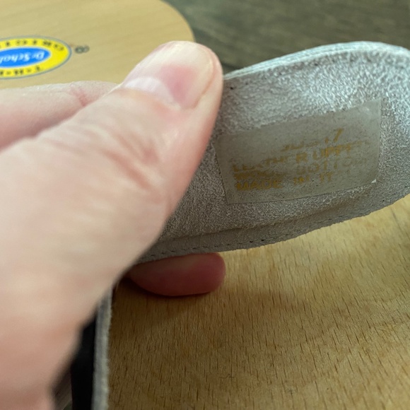 Dr. Scholl’s Vintage Leather Wooden Sandals Exercise Shoes Made in Italy - Picture 10 of 12